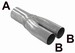 Simons Y-stykke 51mm->2x44.5mm Rustfast