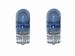Gl�dep�re 5W IceBlue med glassokkel T10- 2 stk.