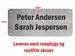 Navneskilt Design-1228R2A Rustfri Firkantet 12x28cm