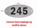 Husnummer skilt Rustfri Oval Design-OVAR0 11x22cm