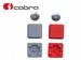 Cobra h�ndsender knapper r�d/gr�