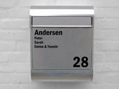 Navneskilt Postkasse DesignA2
Varenr. 18721